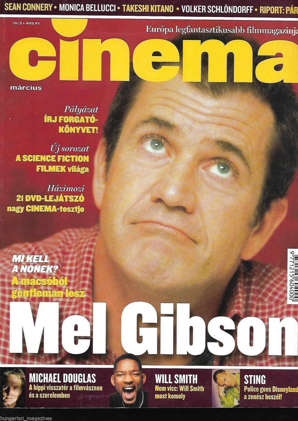 CINEMA (Hu) magazine side cover March 2001