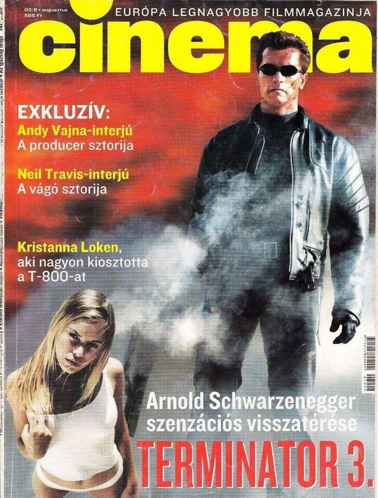CINEMA (Hu) magazine side cover August 2003