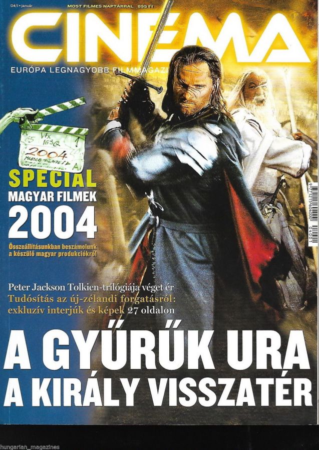 CINEMA (Hu) magazine side cover January 2004