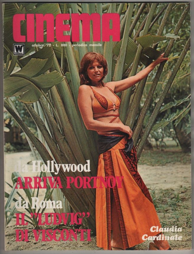 CINEMA 1970S magazine side cover  October 1972