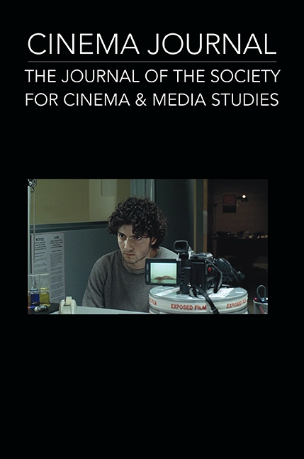 CINEMA JOURNAL magazine side cover  Vol 54 No 1 Fall 2014
