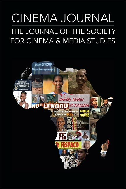 CINEMA JOURNAL magazine side cover  Vol 54 No 2 Winter 2014