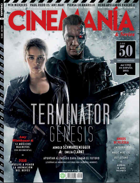 CINEMANIA magazine side cover Issue 238 July 2015