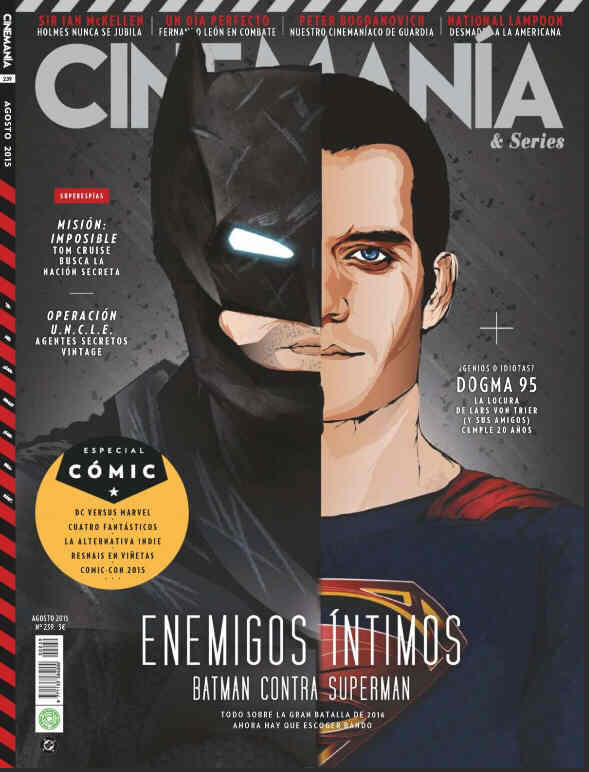 CINEMANIA magazine side cover Issue 239 August 2015