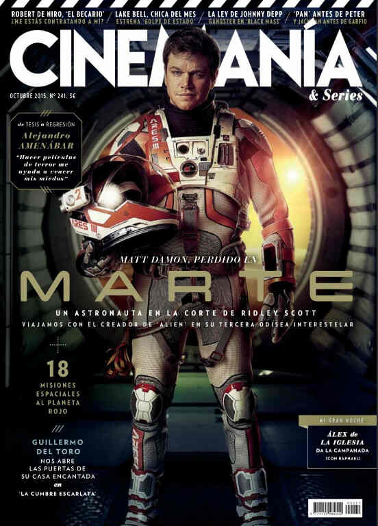 CINEMANIA magazine side cover Issue 241 October 2015