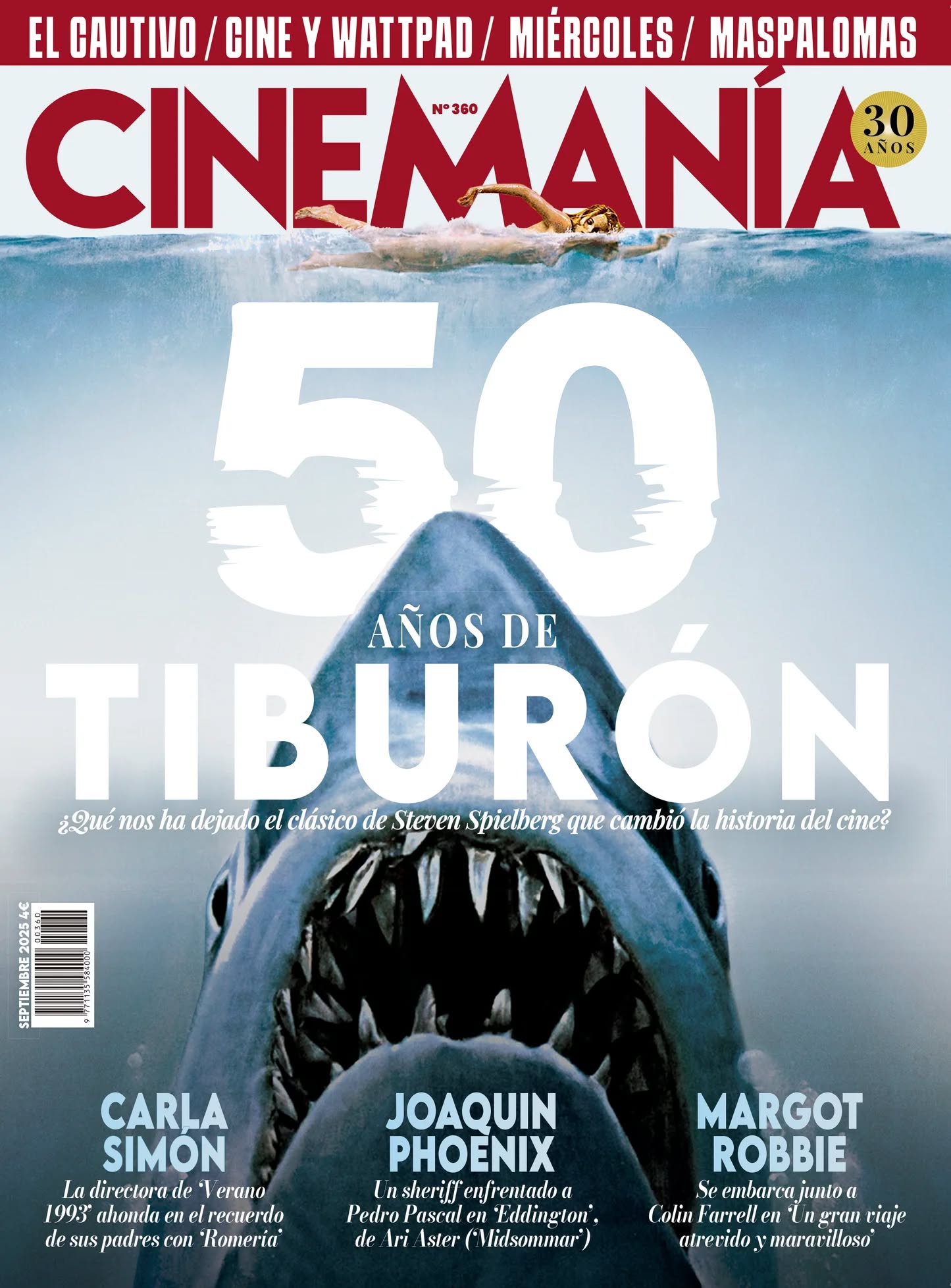 CINEMANIA magazine side cover Issue 360  September 2025