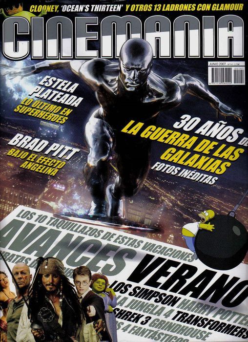 CINEMANIA magazine side cover Issue 141 June 2007