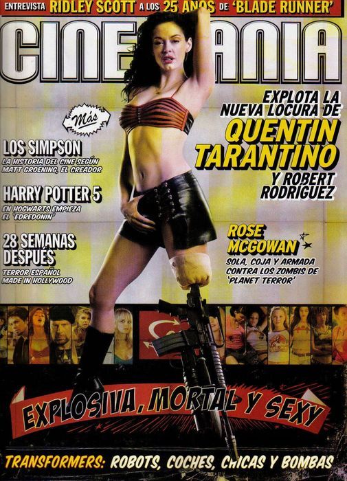 CINEMANIA magazine side cover Issue 142 July 2007