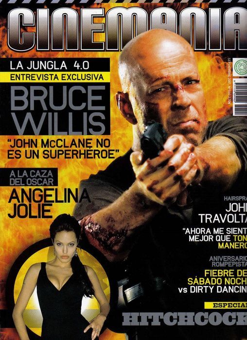CINEMANIA magazine side cover Issue 144 September 2007
