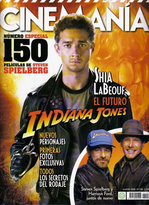 CINEMANIA magazine side cover Issue 150 March 2008
