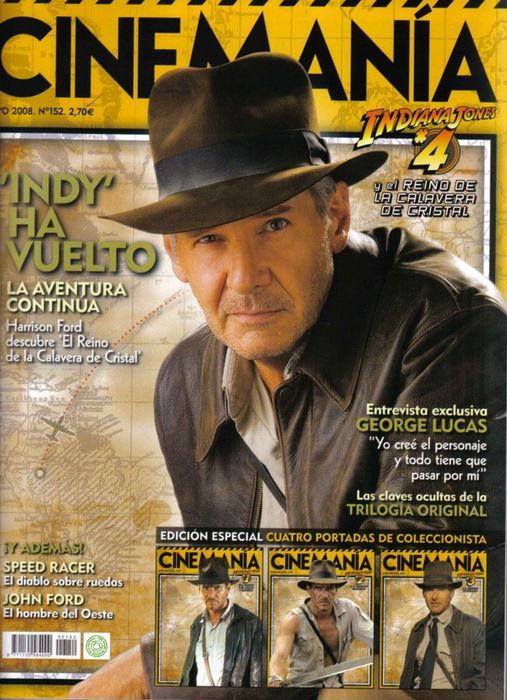 CINEMANIA magazine side cover Issue 152 May 2008