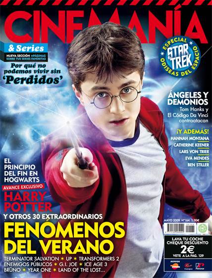 CINEMANIA magazine side cover Issue 164 May 2009
