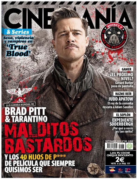 CINEMANIA magazine side cover Issue 168 September 2009