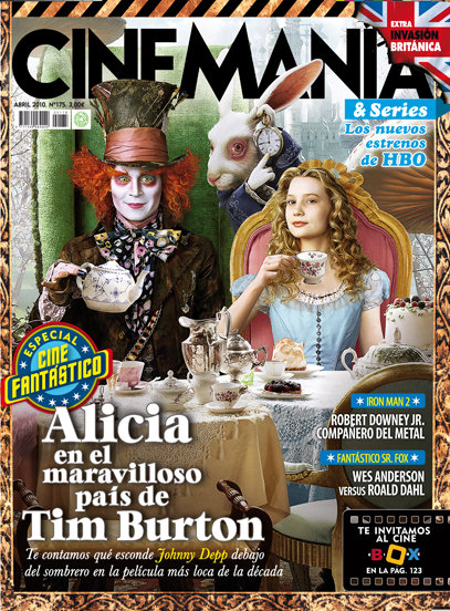 CINEMANIA magazine side cover Issue 175 April 2010