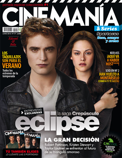 CINEMANIA magazine side cover Issue 177 June 2010