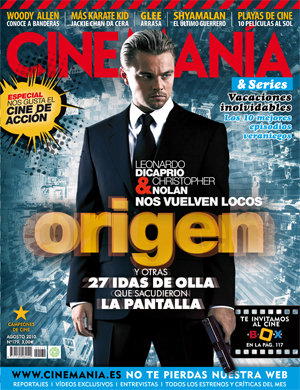 CINEMANIA magazine side cover Issue 179 August 2010