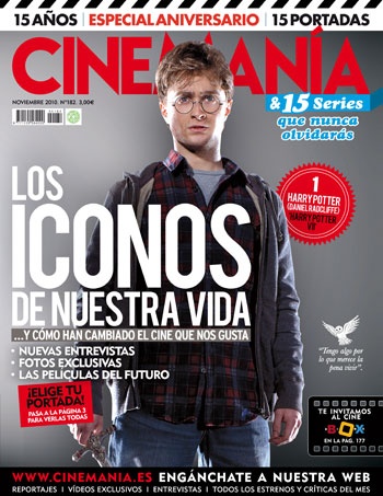 CINEMANIA magazine side cover Issue 182 November 2010