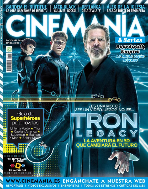 CINEMANIA magazine side cover Issue 183 December 2010
