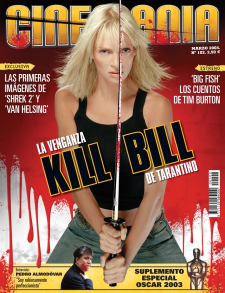 CINEMANIA magazine side cover Issue 102 March 2004