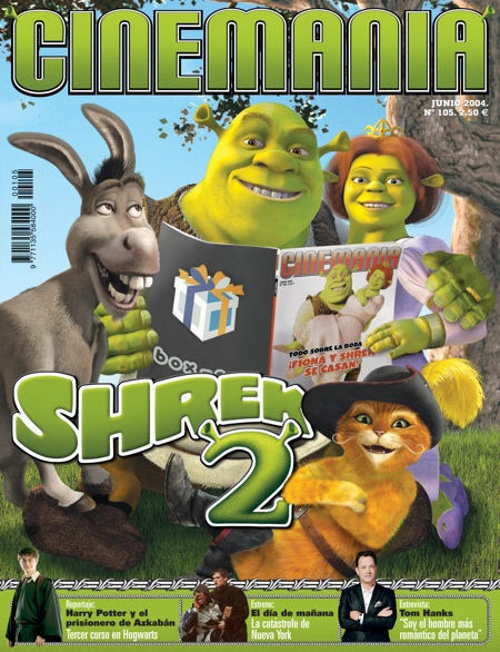 CINEMANIA magazine side cover Issue 105 June 2004