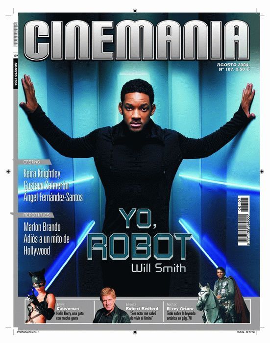CINEMANIA magazine side cover Issue 107 August 2004