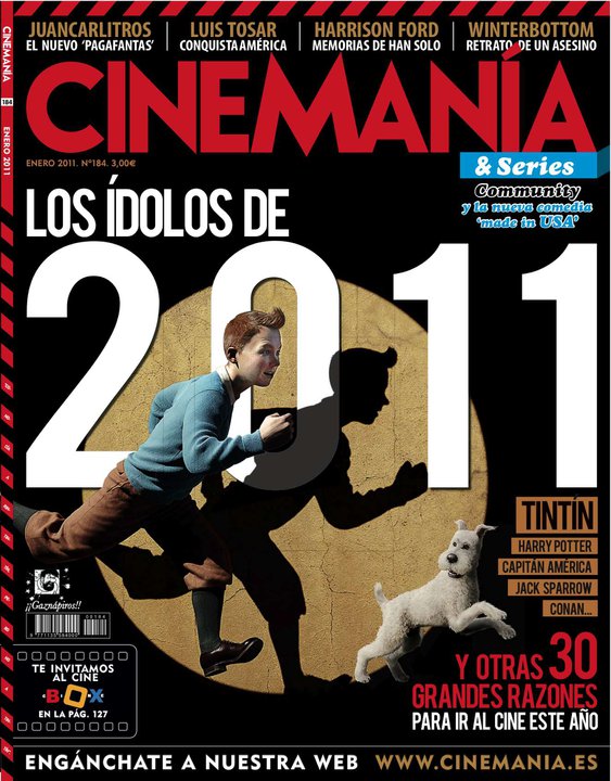 CINEMANIA magazine side cover Issue 184 January 2011