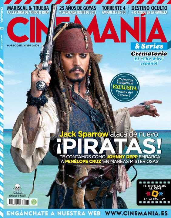 CINEMANIA magazine side cover Issue 186 March 2011