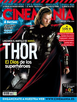 CINEMANIA magazine side cover Issue 187 April 2011