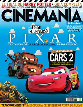 CINEMANIA magazine side cover Issue 190 July 2011
