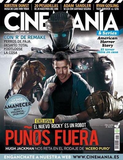 CINEMANIA magazine side cover Issue 194 November 2011