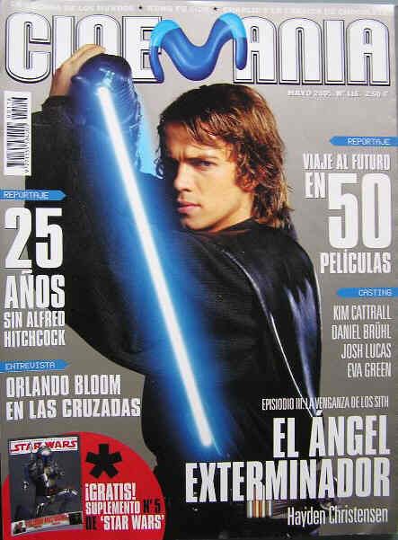 CINEMANIA magazine side cover Issue 116 May 2005