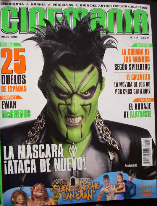 CINEMANIA magazine side cover Issue 118 July 2005