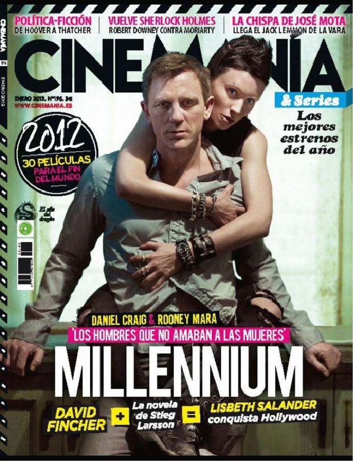 CINEMANIA magazine side cover Issue 196 January 2012