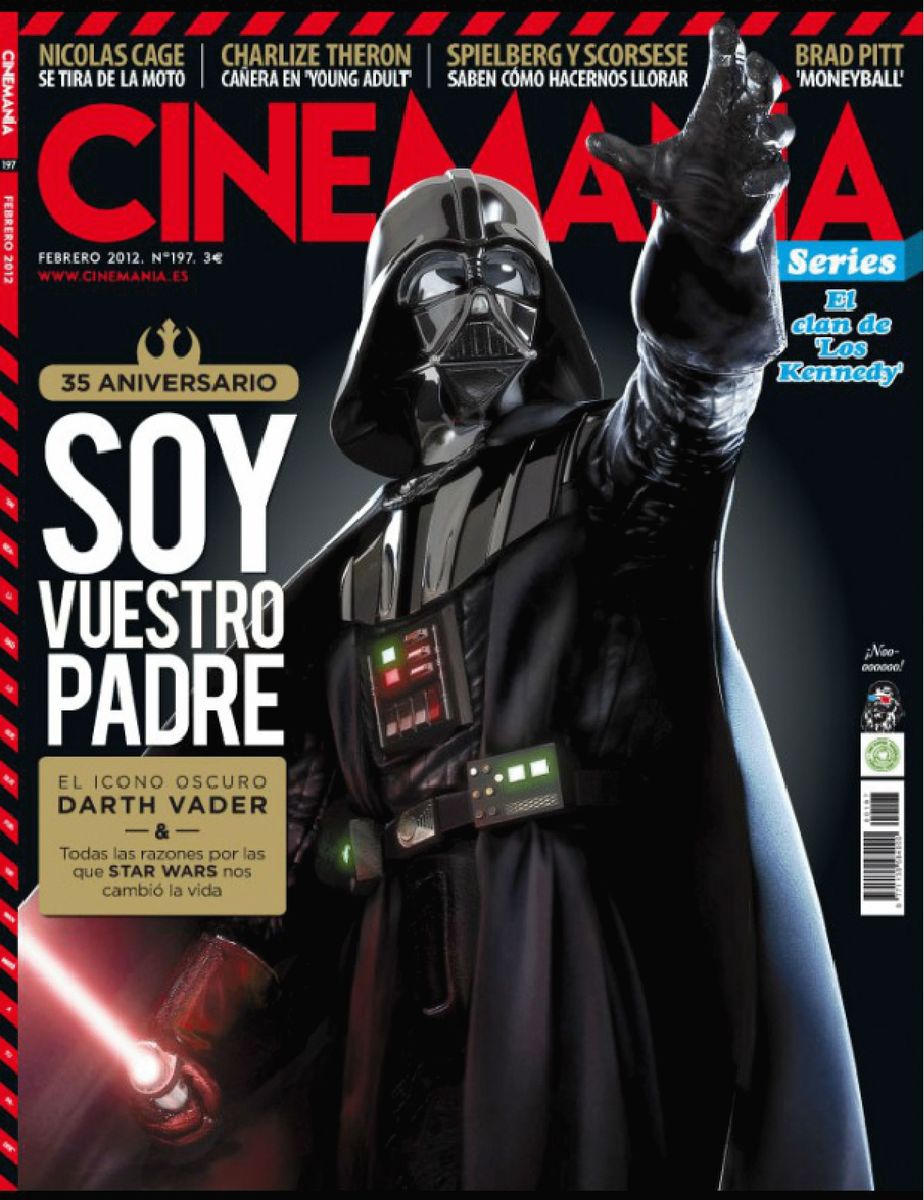 CINEMANIA magazine side cover Issue 197 February 2012