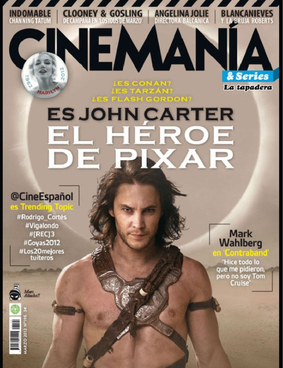 CINEMANIA magazine side cover Issue 198 March 2012