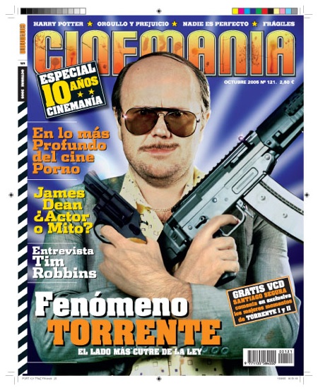 CINEMANIA magazine side cover Issue 121 October 2005