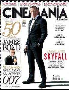 CINEMANIA magazine side cover Issue 205 October 2012