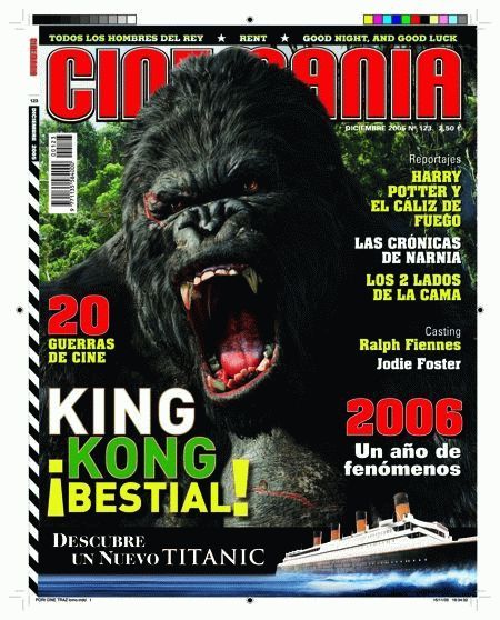 CINEMANIA magazine side cover Issue 123 December 2005