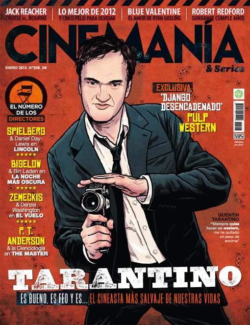 CINEMANIA magazine side cover Issue 208 January 2013