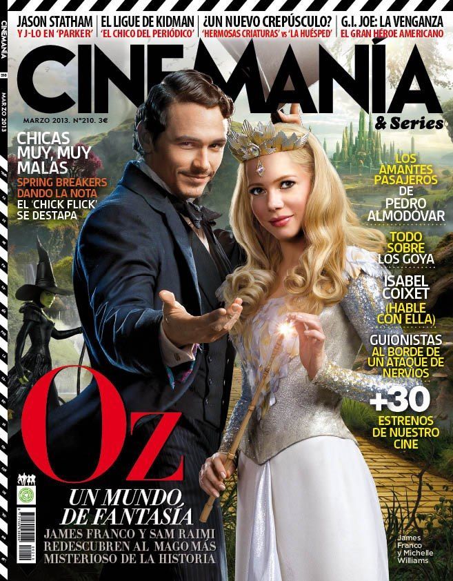 CINEMANIA magazine side cover Issue 210 March 2013