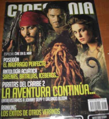 CINEMANIA magazine side cover Issue 131 August 2006