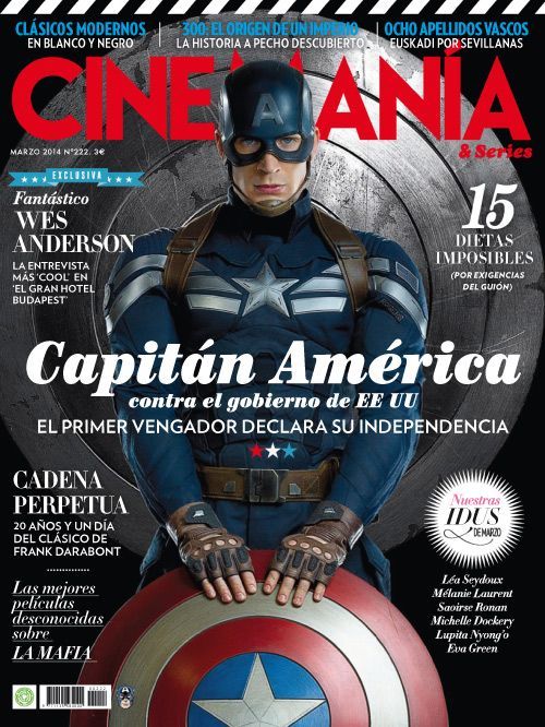 CINEMANIA magazine side cover Issue 222 March 2014