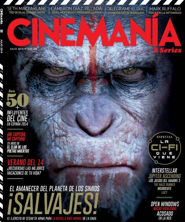 CINEMANIA magazine side cover Issue 226 July 2014