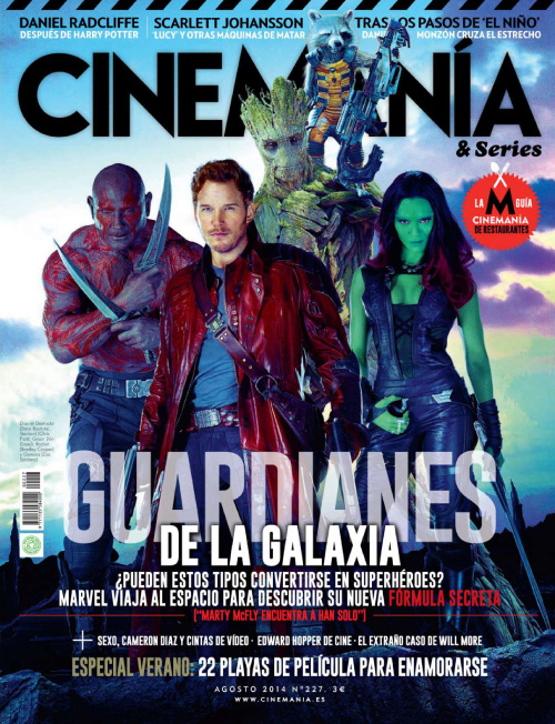 CINEMANIA magazine side cover Issue 227 August 2014