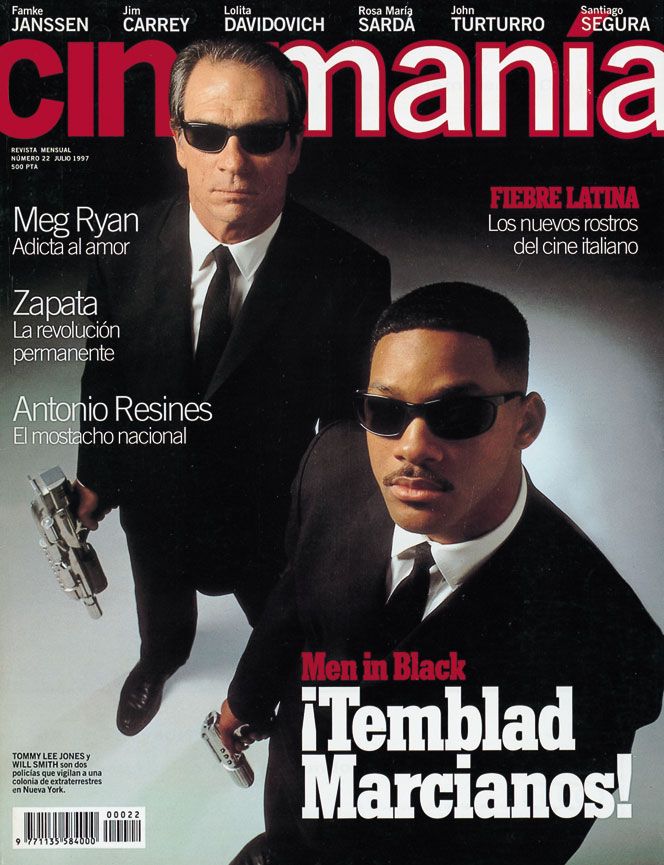 CINEMANIA magazine side cover Issue 22 July 1997