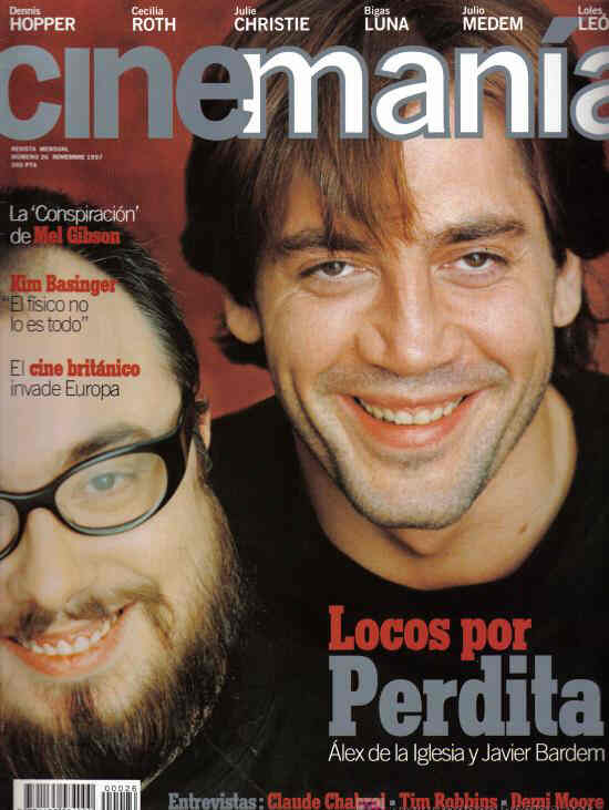 CINEMANIA magazine side cover Issue 26 November 1997