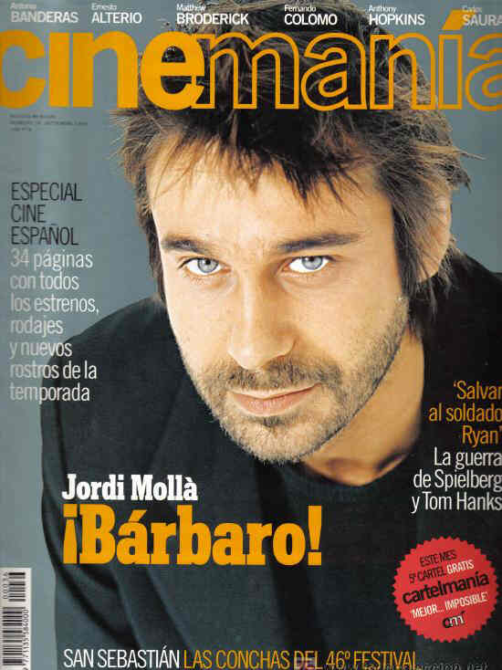 CINEMANIA magazine side cover Issue 36 September 1998