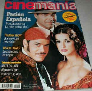 CINEMANIA magazine side cover Issue 38 November 1998