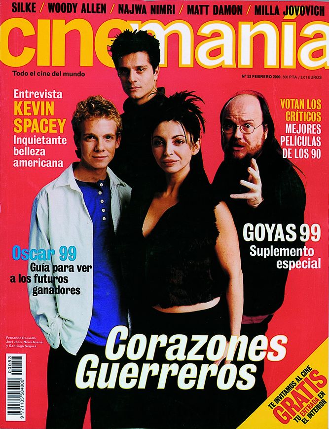 CINEMANIA magazine side cover Issue 53 February 2000