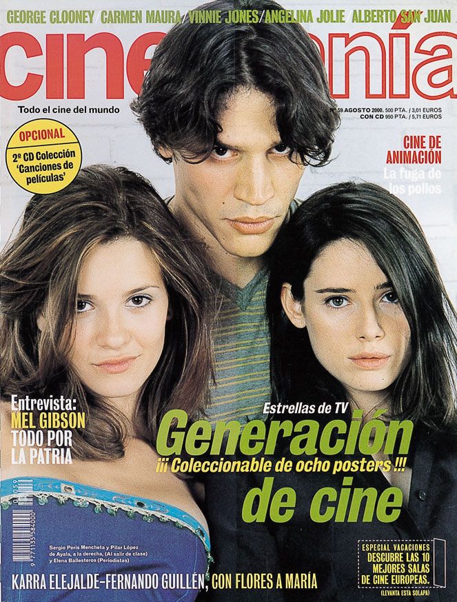 CINEMANIA magazine side cover Issue 59 August 2000